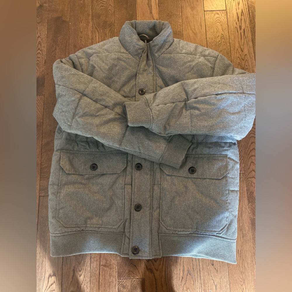 Banana Republic Gray Bomber Jacket